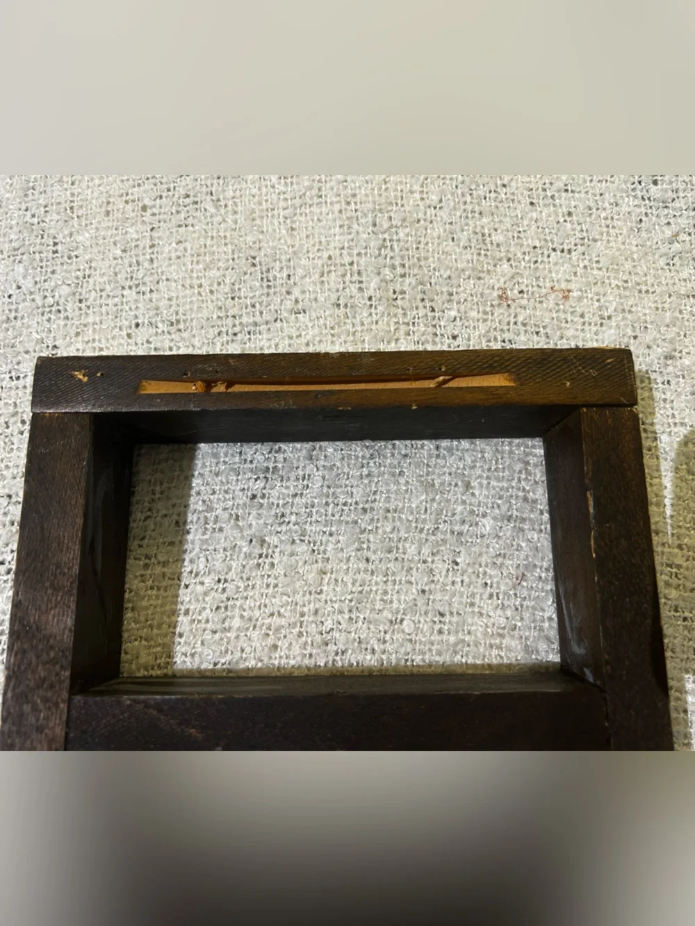 Vintage cottagecore distressed rustic wooden mini ladder trinket shelf